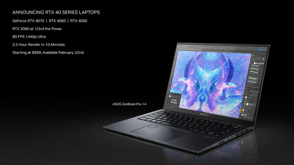 ASUS Zenbook Pro 14 OLED RTX 40 series