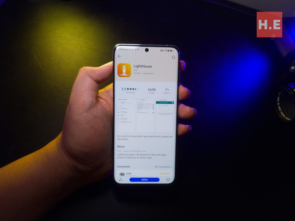 Lighthouse GMS on Huawei P60 Pro