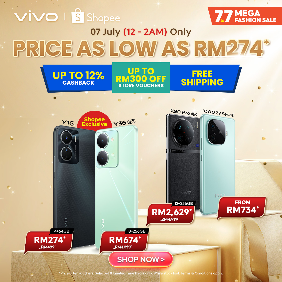 vivo Malaysia Offers Huge Discounts on Smartphones During Shopee 7.7 ...