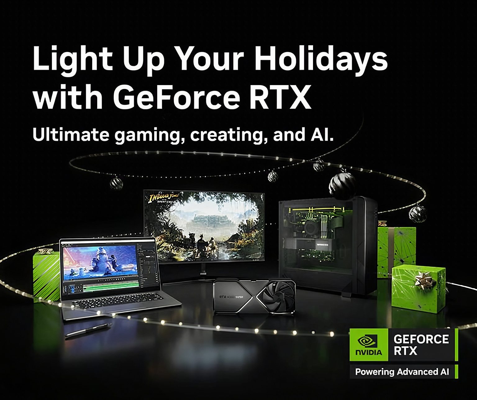 Light Up Your Holidays with GeForce RTX Power Up Gaming, Creation, and
