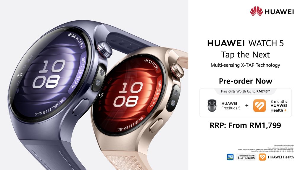 HUAWEI WATCH 5 Launched in Malaysia: Unlocking Precision Health Tracking and Effortless Style 10 image of HUAWEI WATCH 5 Launched in Malaysia: Unlocking Precision Health Tracking and Effortless Style - HelloExpress - 10