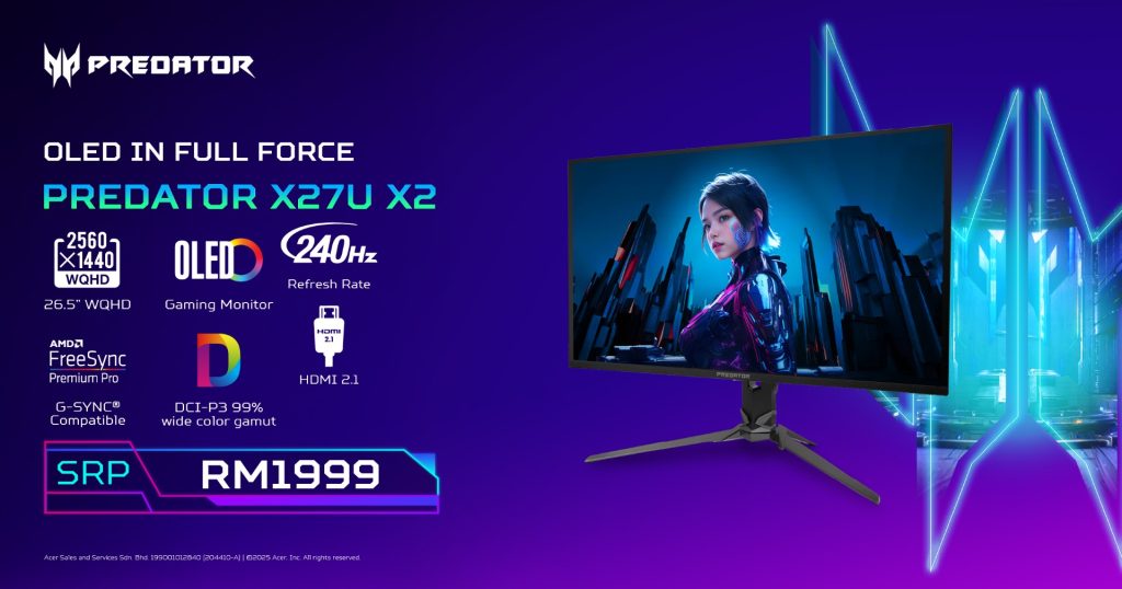 image of Acer Day 2025: New Predator OLED Monitor & Nitro Gaming Gear Unleashed in Malaysia - HelloExpress - 4