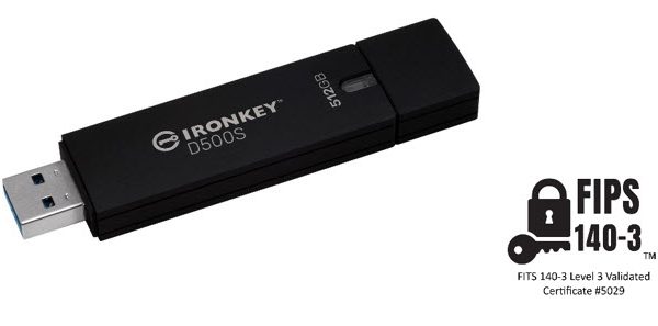 image of Kingston IronKey D500S: World's First TAA-Compliant, FIPS 140-3 Level 3 Hardware-Encrypted USB Drive with Trusted Supply Chain - HelloExpress - 1