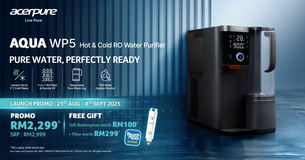 image of Acer Malaysia Unveils Acerpure AQUA WP5, a Plug-and-Play Water Purifier for Pure, Simple Hydration - HelloExpress - 2