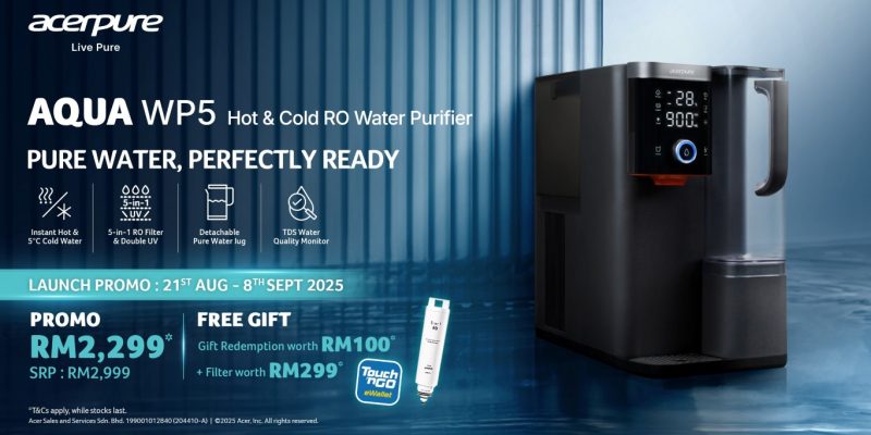 image of Acer Malaysia Unveils Acerpure AQUA WP5, a Plug-and-Play Water Purifier for Pure, Simple Hydration - HelloExpress - 1