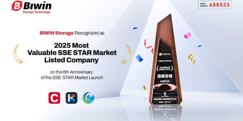 BIWIN Honored as "Most Valuable SSE STAR Market Listed Company," Signals Global Expansion with Cutting-Edge Memory and Storage Solutions 1 image of BIWIN Honored as "Most Valuable SSE STAR Market Listed Company," Signals Global Expansion with Cutting-Edge Memory and Storage Solutions - HelloExpress - 1