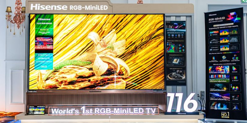 Hisense Launches World's First 116" RGB-MiniLED TV and a New Generation of Smart Home Innovations in Malaysia 1 image of Hisense Launches World's First 116" RGB-MiniLED TV and a New Generation of Smart Home Innovations in Malaysia - HelloExpress - 1