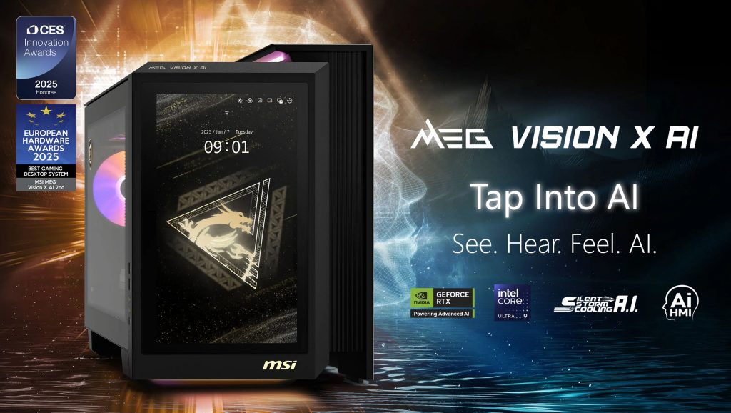 image of MSI Unleashes the MEG Vision X AI 2nd & MPG 271QR QD-OLED X50！ The Future of Gaming and AI! - HelloExpress - 3