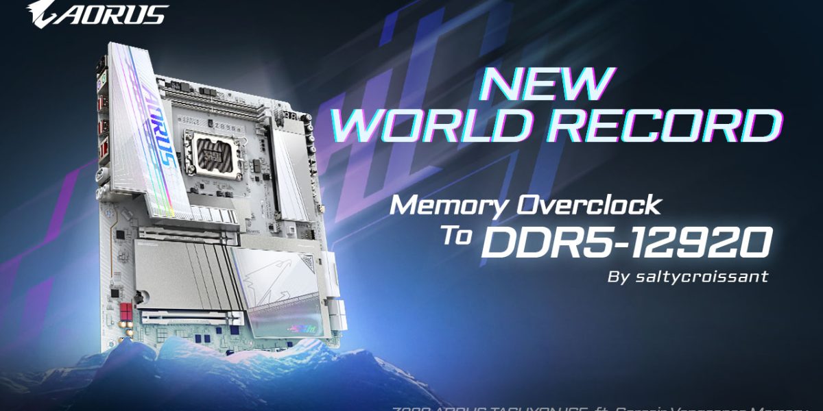 image of GIGABYTE Z890 AORUS TACHYON ICE Shatters DDR5 Overclocking World Record at 12920 MT/s - HelloExpress - 5