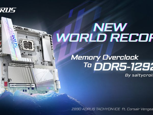 image of GIGABYTE Z890 AORUS TACHYON ICE Shatters DDR5 Overclocking World Record at 12920 MT/s - HelloExpress - 2