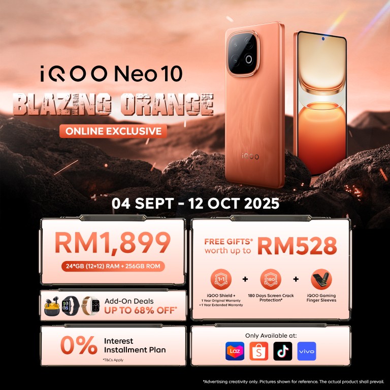 iQOO Neo 10 Limited Edition Blazing Orange Launches in Malaysia, Bringing Flagship Dual-Chip Power to the Performance Segment 7 image of iQOO Neo 10 Limited Edition Blazing Orange Launches in Malaysia, Bringing Flagship Dual-Chip Power to the Performance Segment - HelloExpress - 7