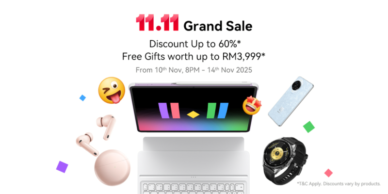 HUAWEI 11.11 Grand Sale: Unprecedented Savings on Cutting-Edge Tech 1 image of HUAWEI 11.11 Grand Sale: Unprecedented Savings on Cutting-Edge Tech - HelloExpress - 1
