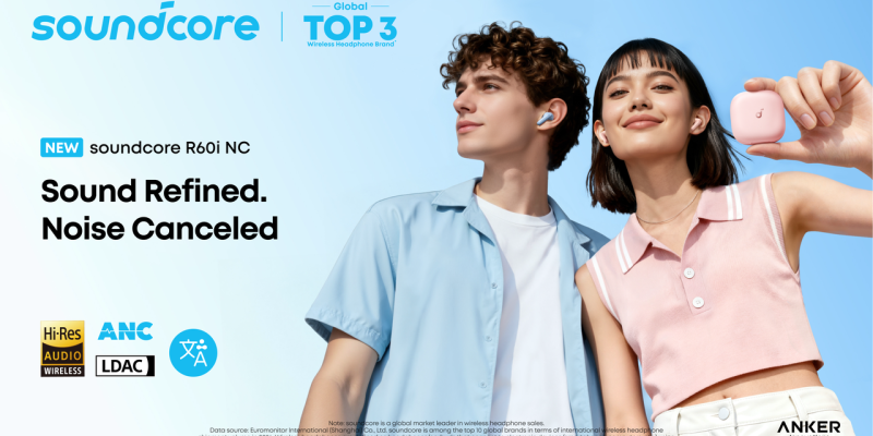 image of soundcore R60i NC Arrives in Malaysia with Adaptive ANC, Hi-Res LDAC Audio, and AI Translation - HelloExpress - 1