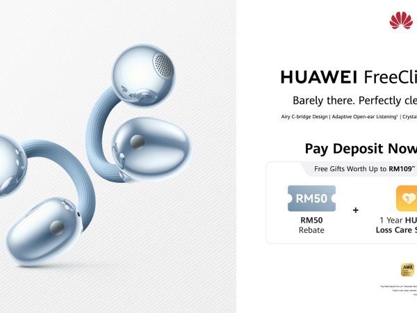 image of HUAWEI FreeClip 2 Malaysia: Redefining Open-Ear Audio with Airy C-Bridge Sophistication - HelloExpress - 1