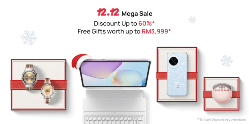 HUAWEI Unleashes Aggressive 12.12 Mega Sale with RM12 Offers and Flagship Tech Markdowns 1 image of HUAWEI Unleashes Aggressive 12.12 Mega Sale with RM12 Offers and Flagship Tech Markdowns - HelloExpress - 1