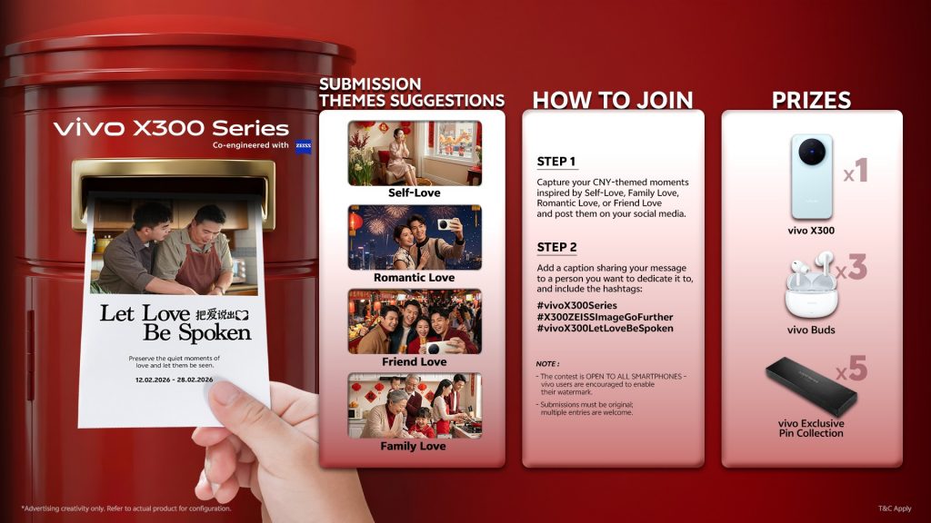 image of vivo Malaysia Launches CNY Film and Photography Contest to "Let Love Be Spoken" - HelloExpress - 6
