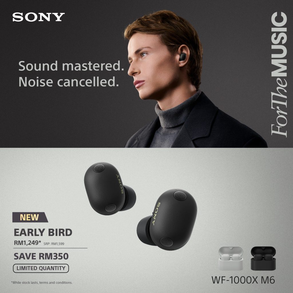 image of Sony WF-1000XM6 Launches in Malaysia: 25% Better Noise Cancellation, RM1,249 Early Bird - HelloExpress - 5