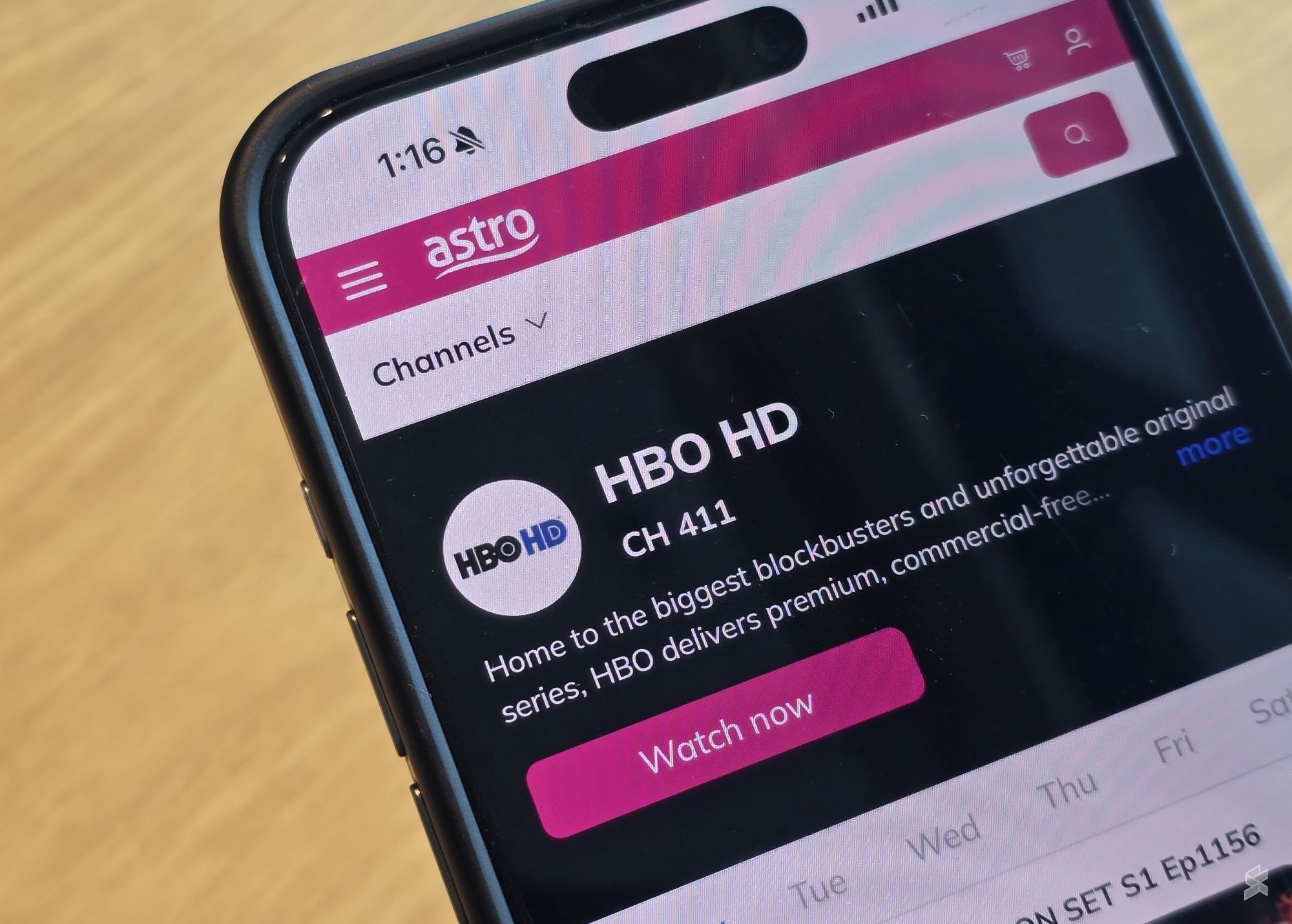 Astro HBO channels