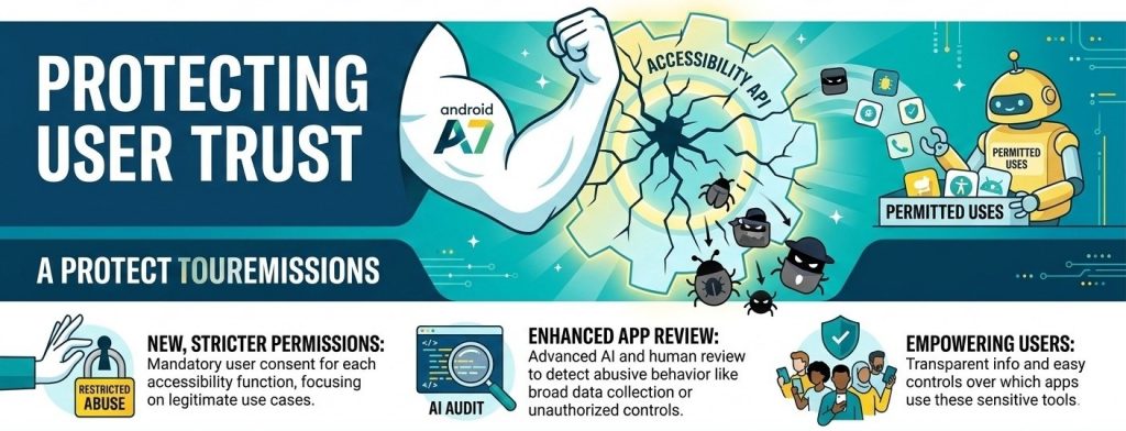Android 17: Google Cracks Down on Accessibility API Abuse — What It Means for Apps 4 image of Android 17: Google Cracks Down on Accessibility API Abuse — What It Means for Apps - HelloExpress - 4