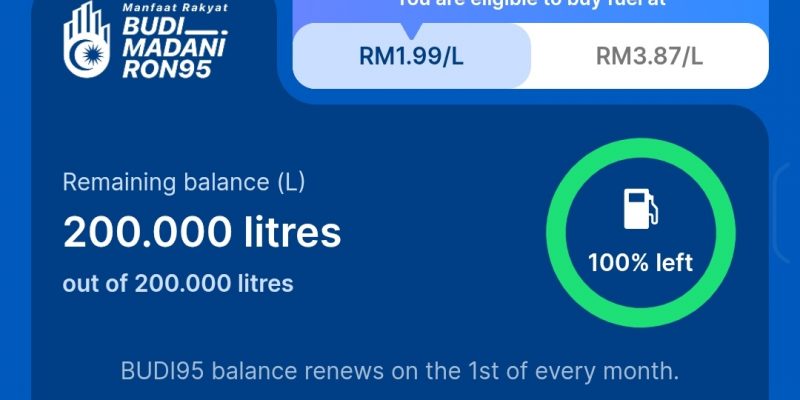 BUDI95 Fuel Subsidy Changes Take Effect April 1 — 200L Quota, CCTV Enforcement, Foreign Card Restrictions 1 image of BUDI95 Fuel Subsidy Changes Take Effect April 1 — 200L Quota, CCTV Enforcement, Foreign Card Restrictions - HelloExpress - 1