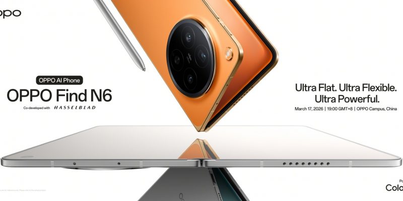 OPPO Find N6 Global Launch Set for March 17 — Zero-Feel Crease Redefines Foldables 1 image of OPPO Find N6 Global Launch Set for March 17 — Zero-Feel Crease Redefines Foldables - HelloExpress - 1
