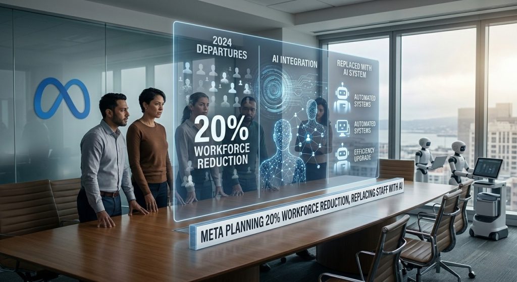 image of Report: Meta Planning 20% Workforce Reduction, Replacing Staff with AI - HelloExpress - 2