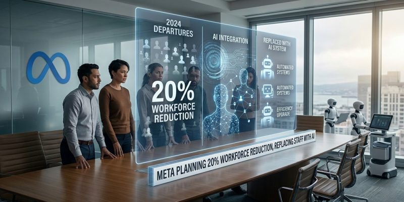 image of Report: Meta Planning 20% Workforce Reduction, Replacing Staff with AI - HelloExpress - 1