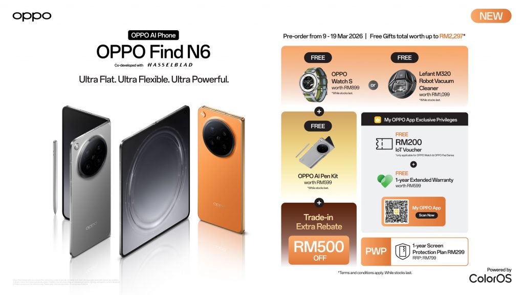 OPPO Find N6 Global Launch Set for March 17 — Zero-Feel Crease Redefines Foldables 8 image of OPPO Find N6 Global Launch Set for March 17 — Zero-Feel Crease Redefines Foldables - HelloExpress - 8