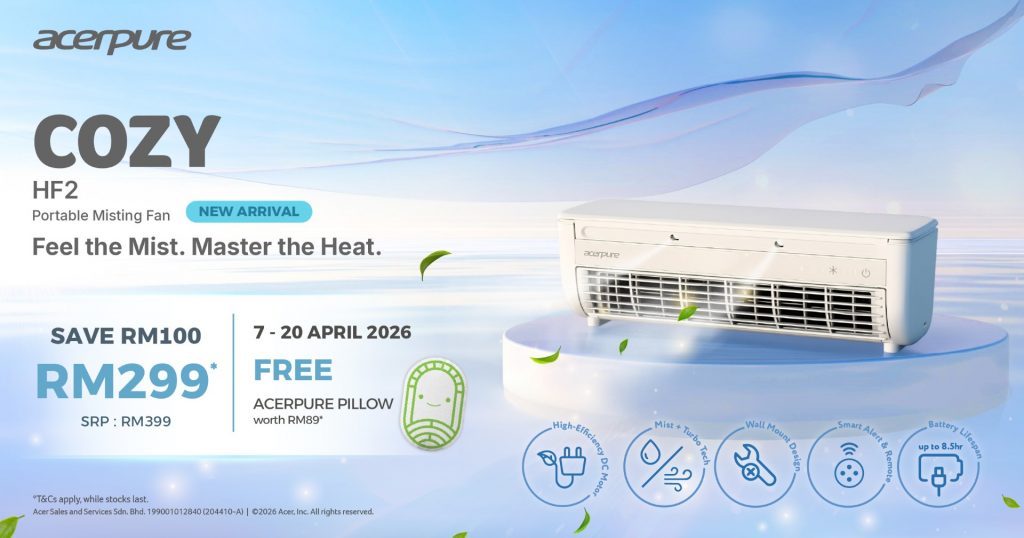 image of Acerpure COZY F5 and COZY HF2 Launch in Malaysia — Cooling Solutions for Hot Weather at RM299-RM499 - HelloExpress - 5