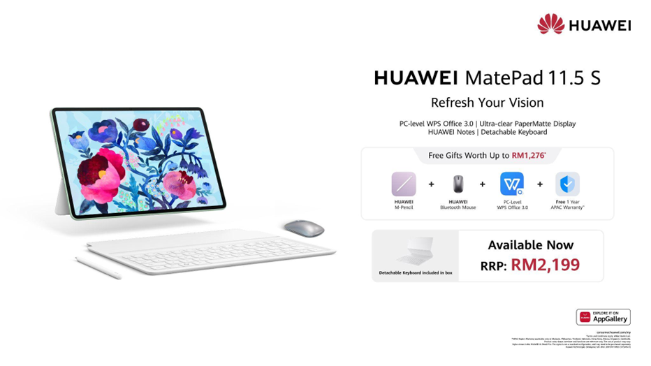 image of HUAWEI MatePad 11.5" S 2026 Debuts in Malaysia — PaperMatte Display Meets PC-Level Productivity - HelloExpress - 3