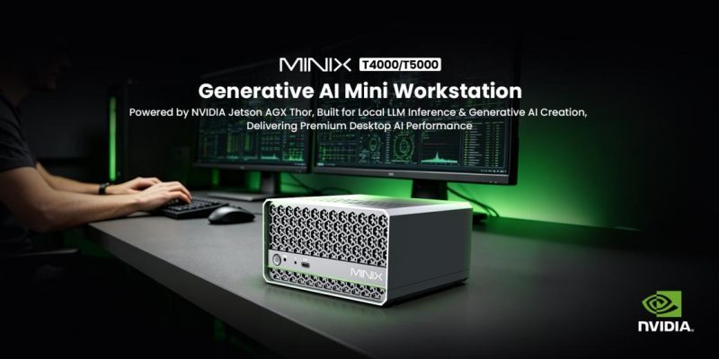 image of MINIX Launches T4000 and T5000 Generative AI Mini Workstation — NVIDIA Blackwell, Local LLM Inference Up to 70B Parameters - HelloExpress - 1
