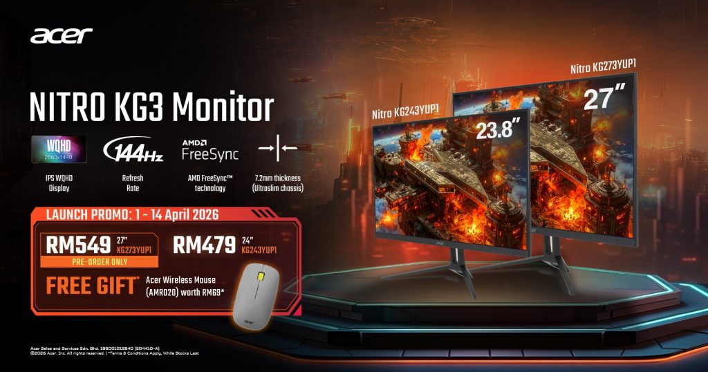 image of Acer Launches 500Hz Gaming Monitors in Malaysia — OLED Meets Esports Speed - HelloExpress - 9