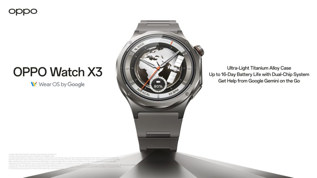 image of OPPO Watch X3 Launches in Malaysia — Titanium Design, 5-Day Battery, Wear OS 6 - HelloExpress - 8