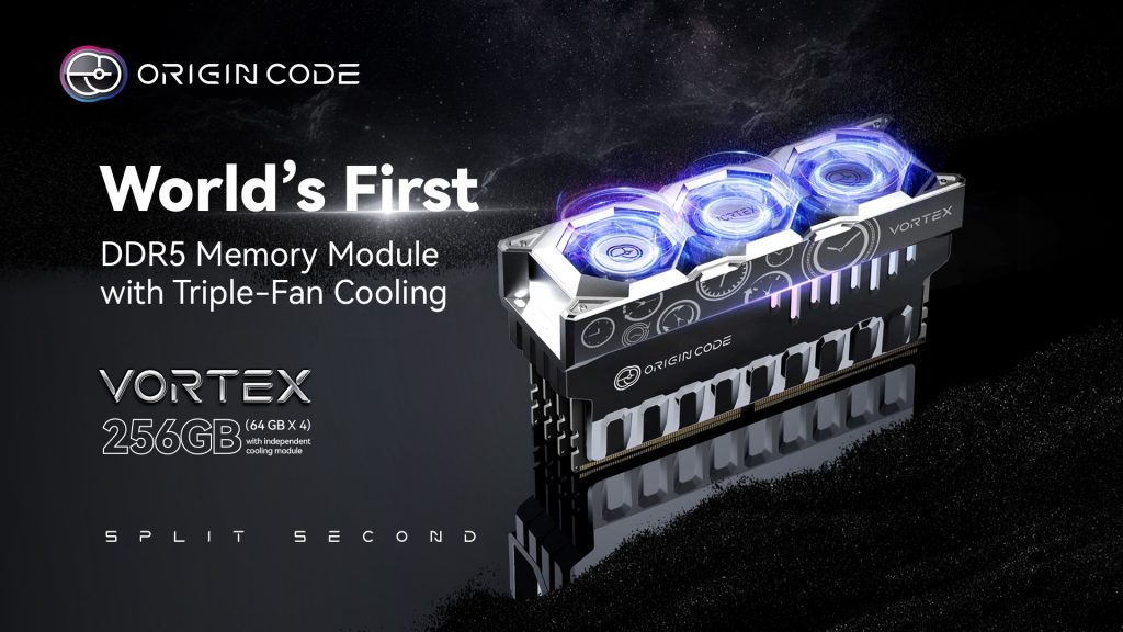 image of Origin Code VORTEX DDR5: World's First Triple-Fan Active Cooling Memory Module - HelloExpress - 3