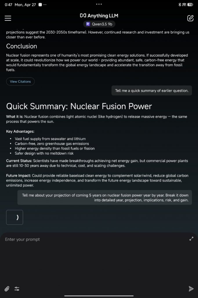 Xiaomi Pad 8 Pro local LLM