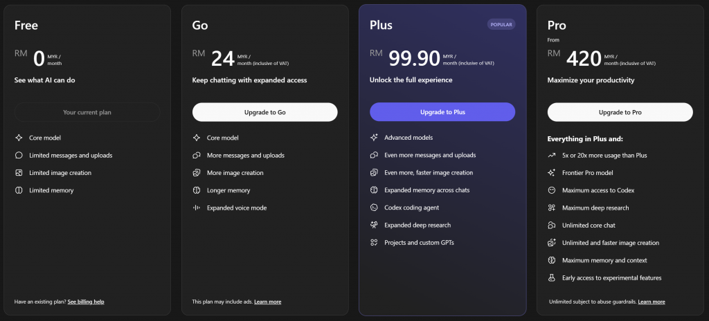 ChatGPT Pro Malaysia Price Drops to RM420 — AI Premium Access Now More Accessible 3 image of ChatGPT Pro Malaysia Price Drops to RM420 — AI Premium Access Now More Accessible - HelloExpress - 3