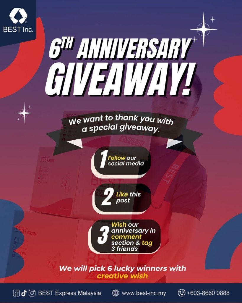 image of BEST Express Malaysia Celebrates 6th Anniversary with Customer Appreciation Giveaway - HelloExpress - 5