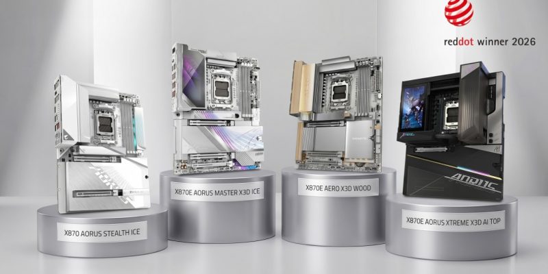 GIGABYTE Earns Four Red Dot Design Awards 2026 For Motherboard Lineup 1 image of GIGABYTE Earns Four Red Dot Design Awards 2026 For Motherboard Lineup - HelloExpress - 1