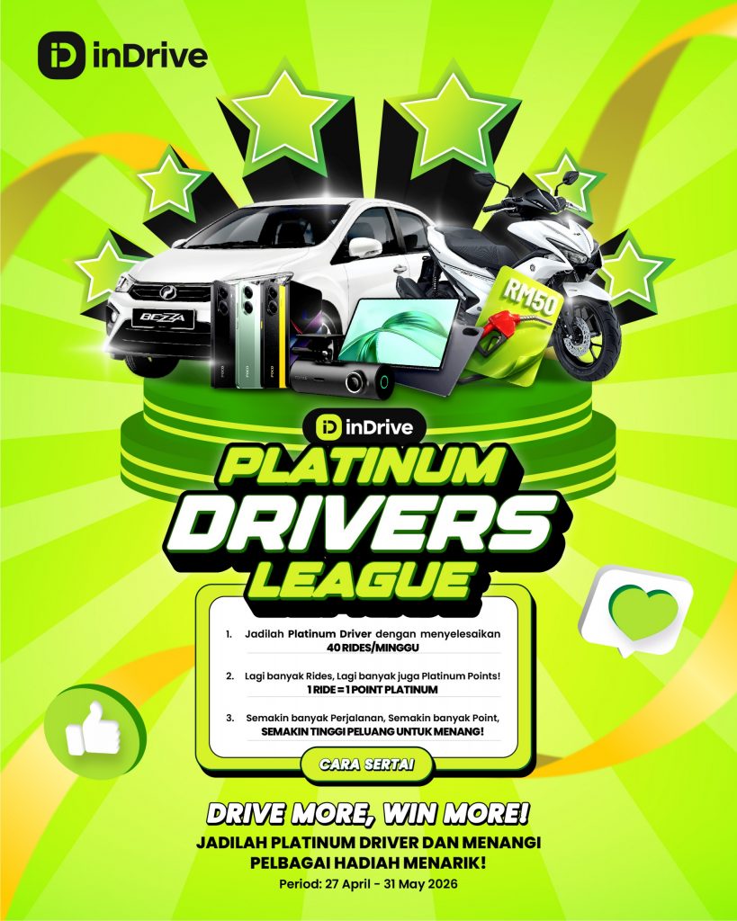 image of inDrive Rolls Out Platinum Driver League 2026 with Major Rewards Up for Grabs - HelloExpress - 3