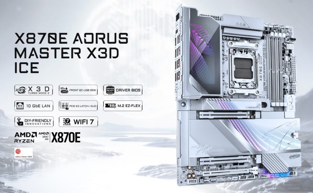 GIGABYTE Earns Four Red Dot Design Awards 2026 For Motherboard Lineup 6 image of GIGABYTE Earns Four Red Dot Design Awards 2026 For Motherboard Lineup - HelloExpress - 6