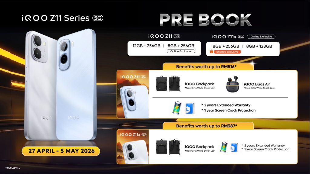 image of iQOO Z11 5G series launching soon in Malaysia: Pre-booking now open with free gifts worth up to RM516 - HelloExpress - 5