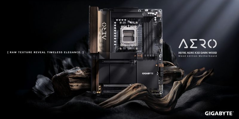 image of GIGABYTE X870E AERO X3D DARK WOOD Redefines What a Motherboard Can Look Like - HelloExpress - 1