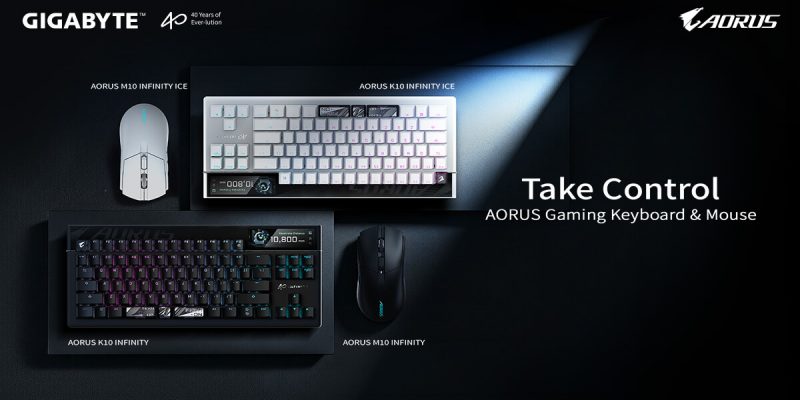 GIGABYTE Unveils AORUS K10 INFINITY Keyboard and M10 INFINITY Mouse at COMPUTEX 2026 1 image of GIGABYTE Unveils AORUS K10 INFINITY Keyboard and M10 INFINITY Mouse at COMPUTEX 2026 - HelloExpress - 1