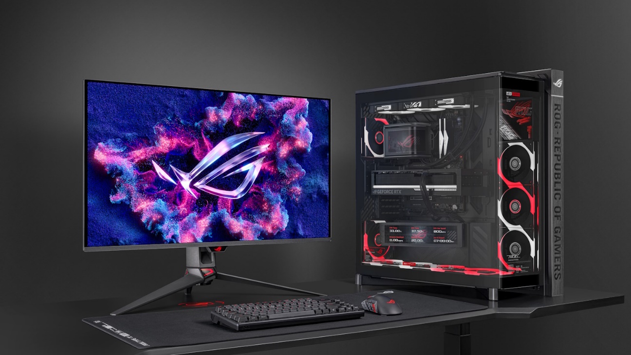 ASUS ROG Cronox ARGB PC case with curved panoramic tempered glass