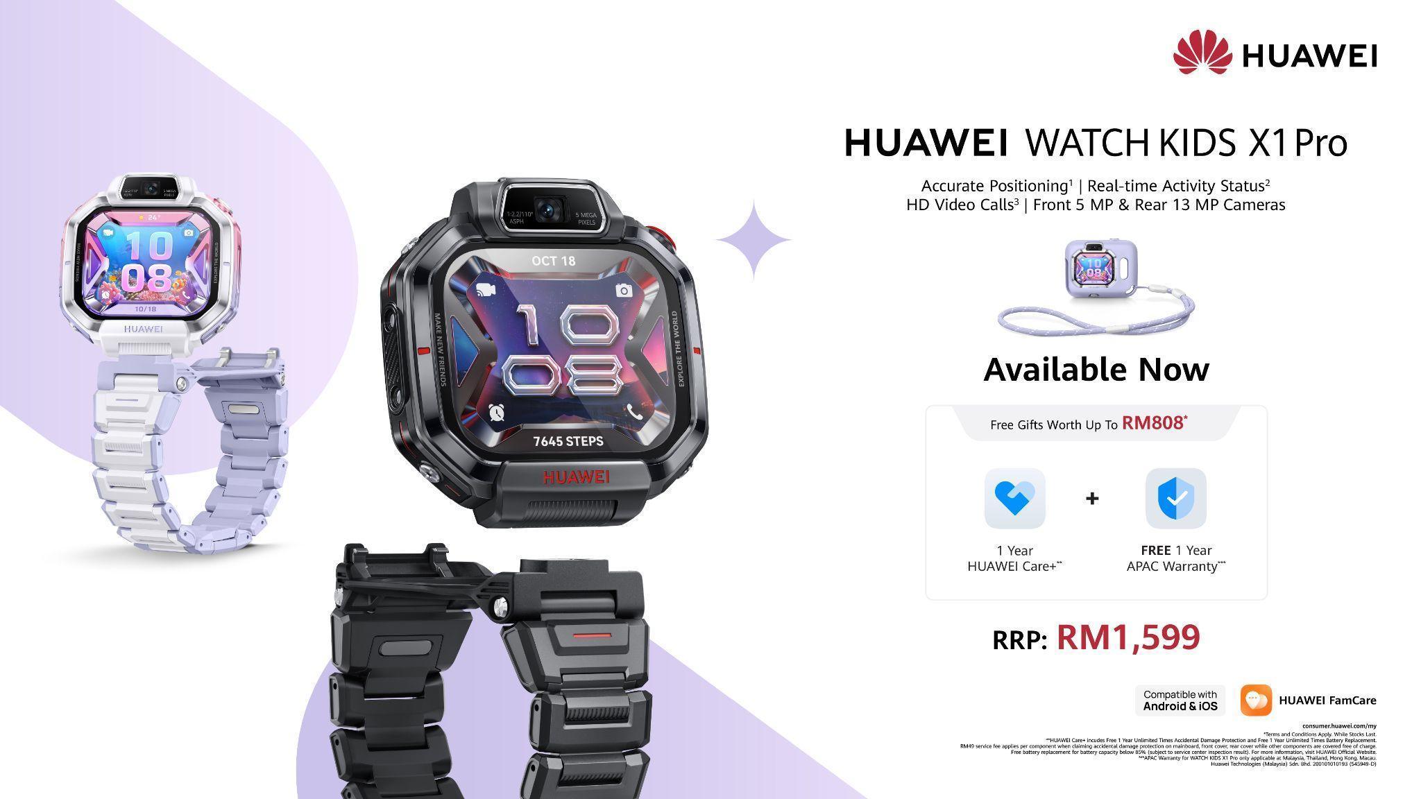 HUAWEI Watch Kids X1 Pro with detachable camera