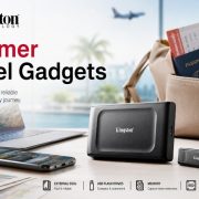 Kingston summer travel gadgets hero - external SSDs, USB drives, memory cards for travelers