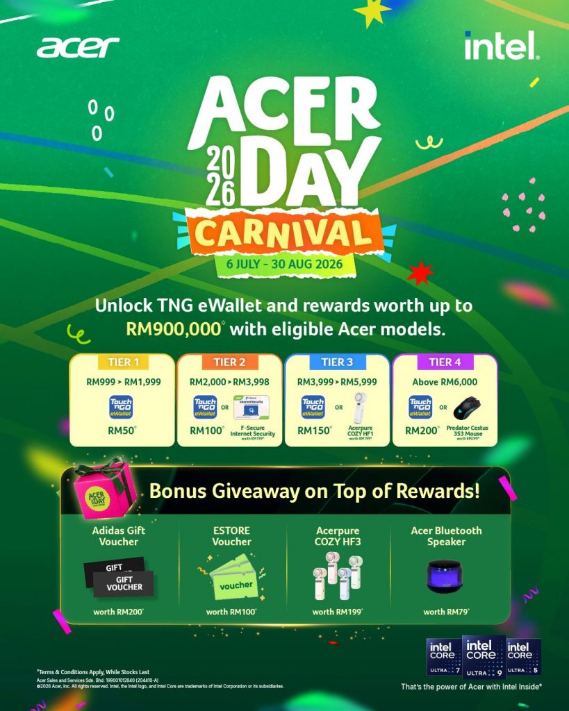 image of Acer Day 2026 Returns With 10th Anniversary Push, Fitness Activations and Deals From RM19 - HelloExpress - 6