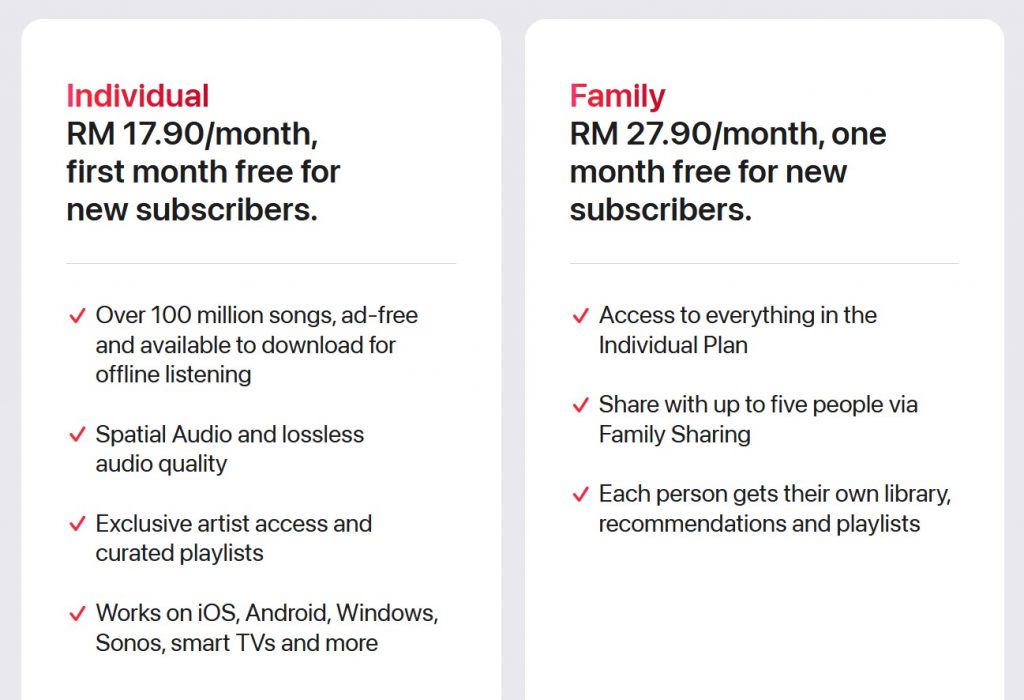 Apple Music Quietly Hikes Prices In Malaysia — Family Plan Now RM27.90/Month 5 image of Apple Music Quietly Hikes Prices In Malaysia — Family Plan Now RM27.90/Month - HelloExpress - 5