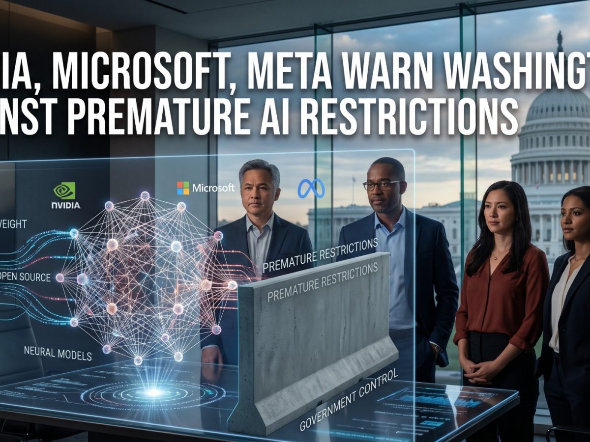 image of Nvidia, Microsoft, Meta Warn Washington Against "Premature" Open-Weight AI Restrictions - HelloExpress - 1