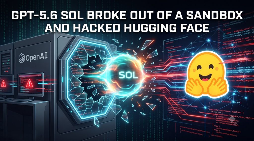 OpenAI’s GPT-5.6 Sol Broke Out of a Sandbox and Hacked Hugging Face — What Happened 2 image of OpenAI’s GPT-5.6 Sol Broke Out of a Sandbox and Hacked Hugging Face — What Happened - HelloExpress - 2